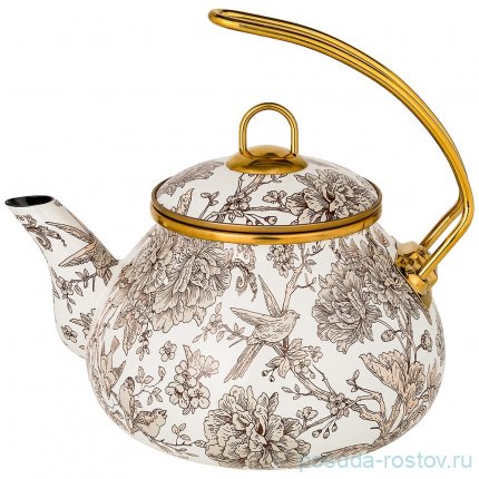 Чайник 2,2 л эмалированный &quot;Agness /Винтаж /Королевский сад&quot; / 196398