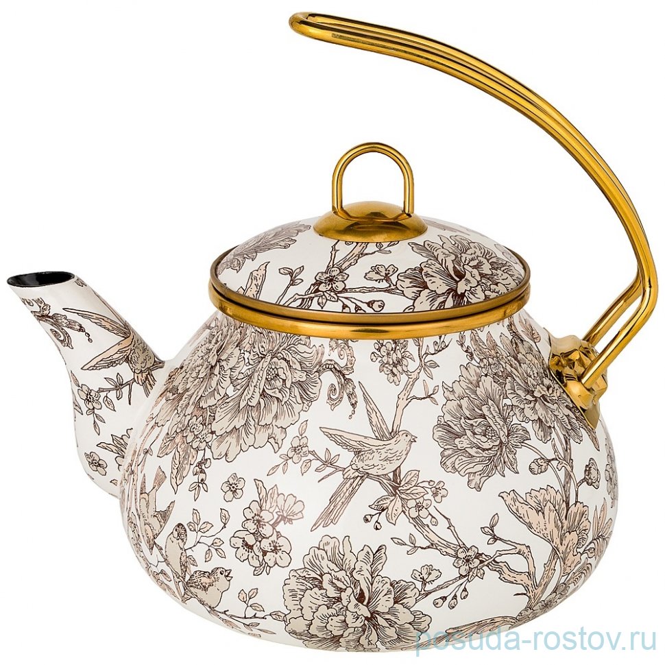 Чайник 2,2 л эмалированный "Agness /Винтаж /Королевский сад" / 196398