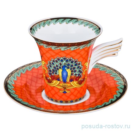 Набор чайных пар 200 мл 6 шт &quot;Павлин&quot; / 187830
