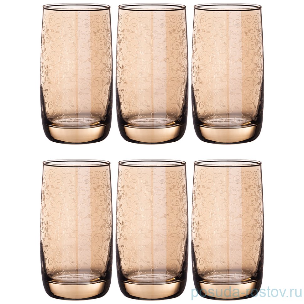 Стаканы для воды 330 мл 6 шт "медовый весенний" / 235201