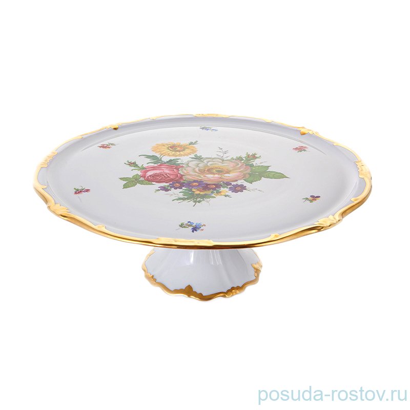 Тортница 33 см н/н "Мейсенский букет /1042" / 133797 Тортница 33 см н/н "Мейсенский букет /1042" / 133797