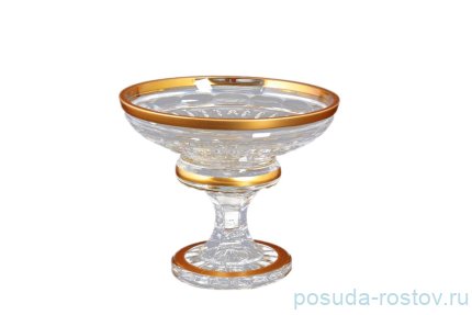 Конфетница 15 см н/н &quot;Bohemia gold /Матовое золото&quot; 2 / 115900
