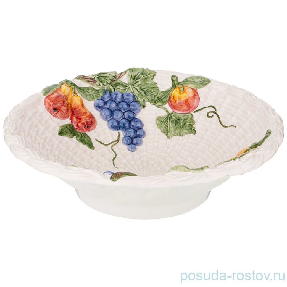 Блюдо 31 х 9 см круглое "фрукты" / 215373