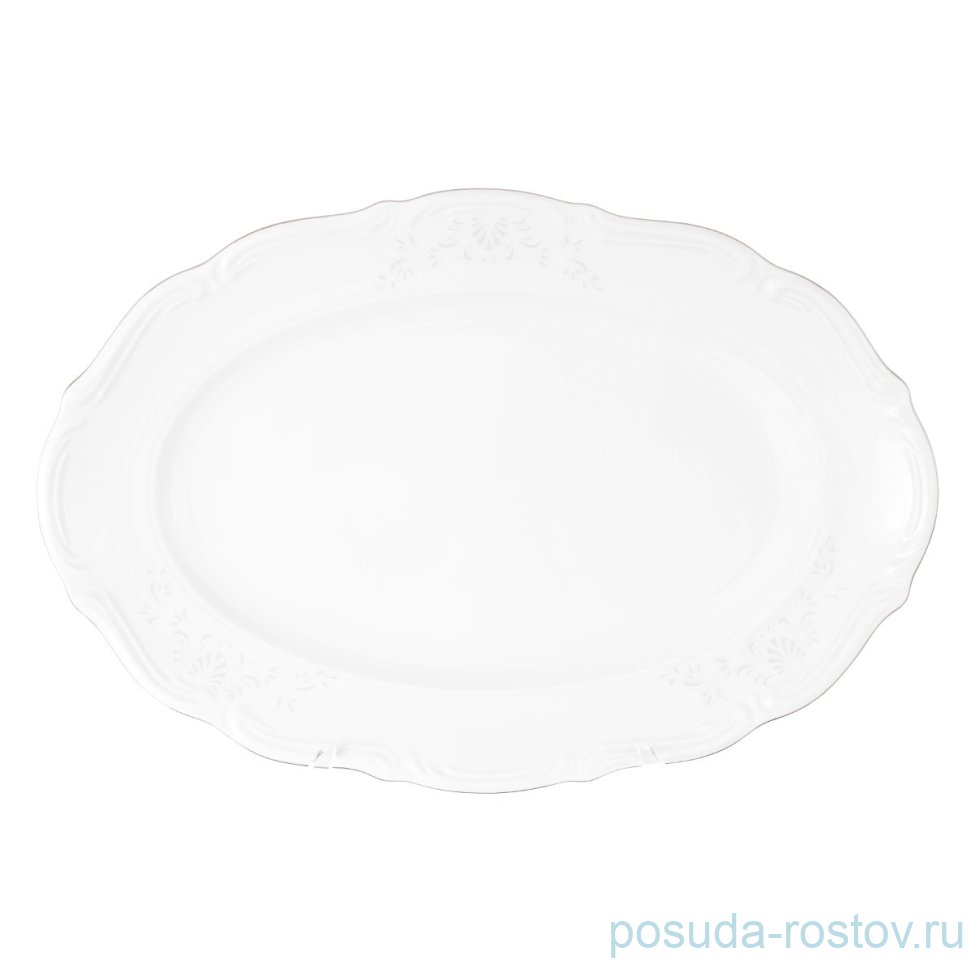 Блюдо 33 см овальное "Мария-Тереза /Платиновый узор" / 212002 Блюдо 33 см овальное "Мария-Тереза /Платиновый узор" / 212002