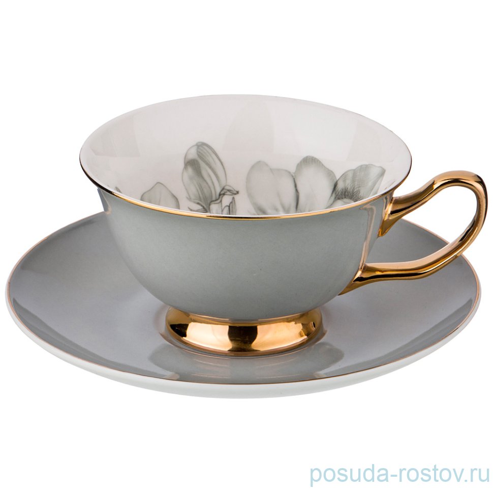 Чайная пара 200 мл 1 шт "Времена года /Флёр /Грей" / 189627