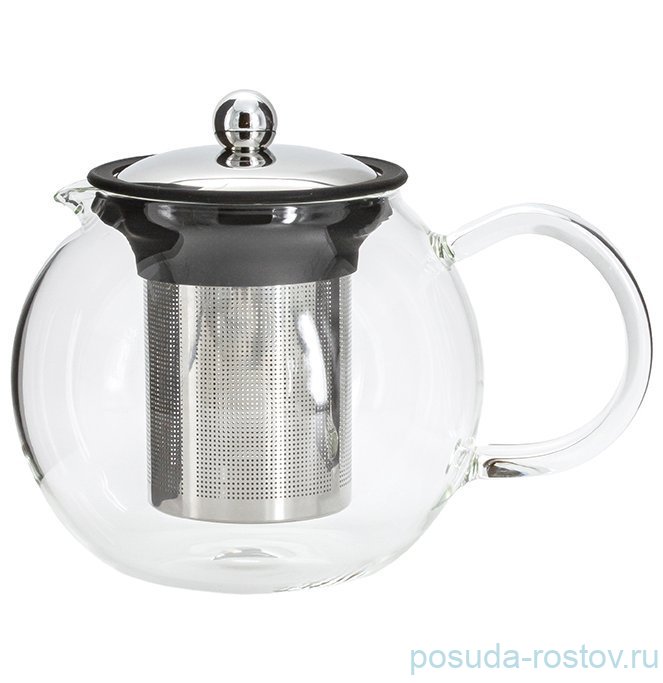 Заварочный чайник 1,2 л  серебристо-черный "Base black" / 378534 Заварочный чайник 1,2 л  серебристо-черный "Base black" / 378534