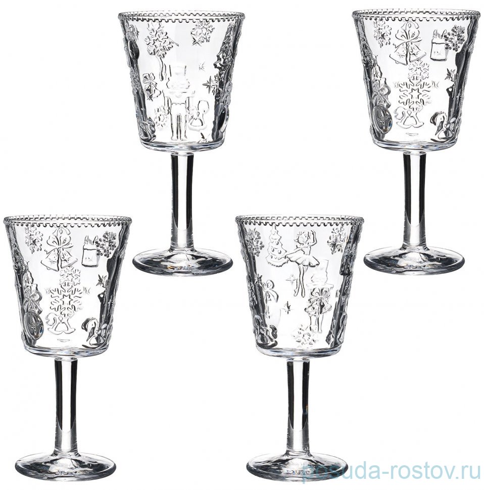 Бокалы для воды 280 мл 4 шт "Щелкунчик" / 378976 Бокалы для воды 280 мл 4 шт "Щелкунчик" / 378976