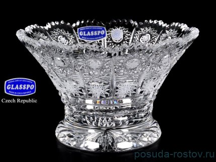 Ваза для конфет 16 см &quot;Glasspo /Хрусталь резной&quot; / 017768