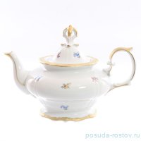 Заварочный чайник 1,35 л &quot;Корона /Мелкие цветы /Матовое золото&quot; / 148379