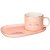 Чайная пара 200 мл розовая "мамочке" / 260053