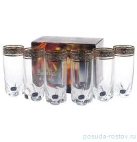 Стаканы для воды 300 мл 6 шт &quot;Барлайн Трио /Цветочный узор на платине&quot; / 308339