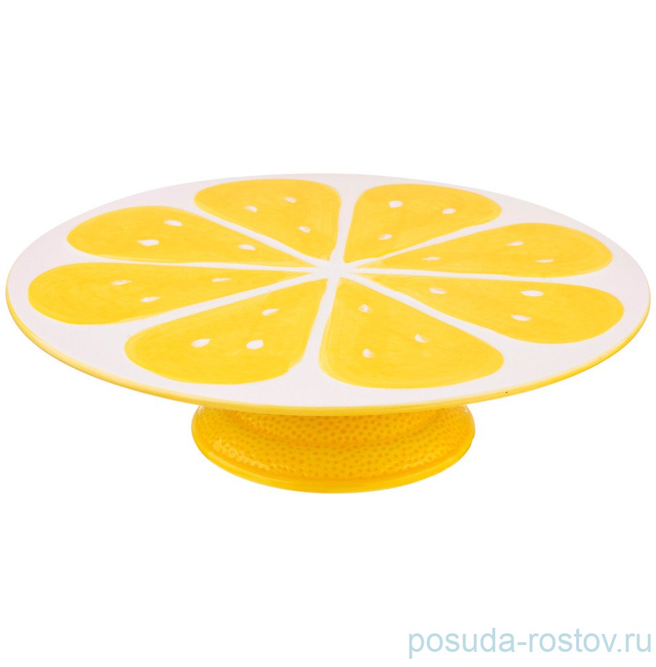 Тортница 31 х 31 х 8 см "Лимон" / 230667 Тортница 31 х 31 х 8 см "Лимон" / 230667