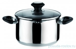 Кастрюля 24 см с крышкой (с носиком для слива) высокая &quot;Tescoma /PRESTO&quot; / 141560
