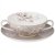 Бульонная пара 450 мл 1 шт серая "Белый цветок" / 230690