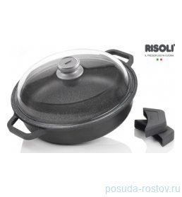Сотейник 28 см с крышкой литой 3 л &quot;Risoli /HardStone Granito Induction&quot; / 154510