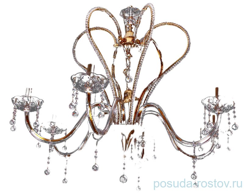 Люстра 6 рожковая золото "Луче Нова" 6041 / 045906 Люстра 6 рожковая золото "Луче Нова" 6041 / 045906