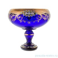 Ваза для фруктов 30 см н/н &quot;Лепка синяя&quot; / 118054