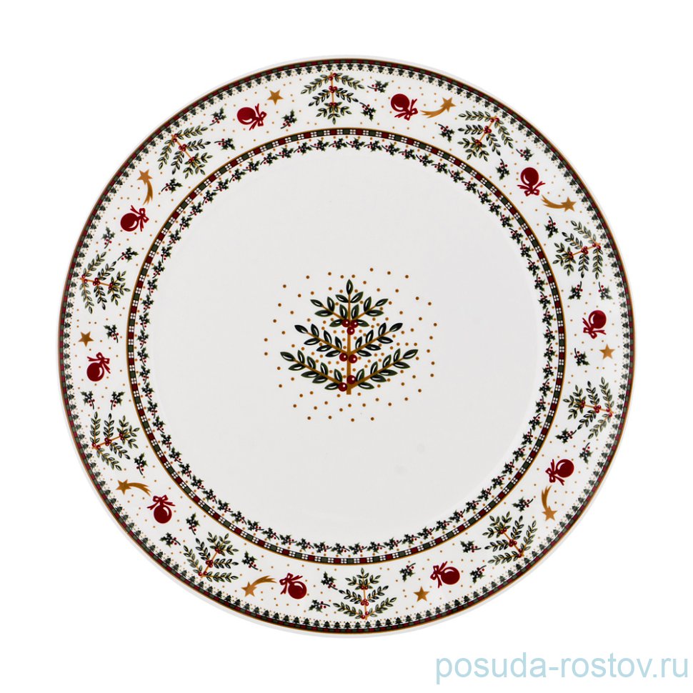 Блюдо 20 см круглое "Christmas Collection" / 192101