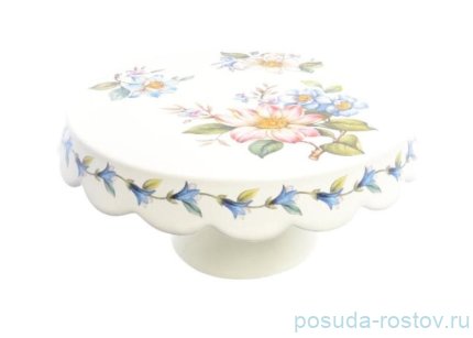 Тортница 27 см н/н &quot;Artigianato ceramico /Весенние лепестки&quot; / 223874