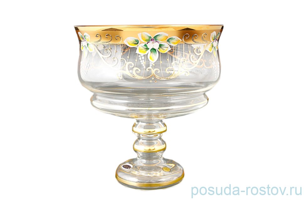 Фруктовница 26 см н/н золото "Star Crystal /Лепка" / 117726
