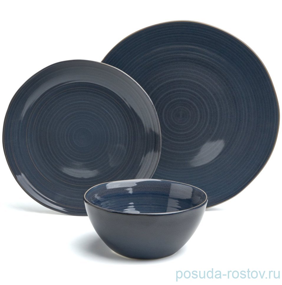 Набор посуды на 4 персоны 12 предметов синий "Concept" / 380061 Набор посуды на 4 персоны 12 предметов синий "Concept" / 380061
