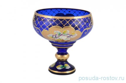 Ваза для конфет 13 см н/н &quot;Лепка синяя&quot; И-В / 097856