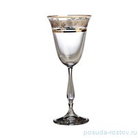 Бокалы для белого вина 185 мл 6 шт &quot;Антик /436342 /Платиновая лента /золото&quot; / 152122