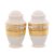 Приборы для специй Солонка и Перечница  Falkenporzellan "Констанц /Cream Gold 9320 /Золотая лента" / 159901