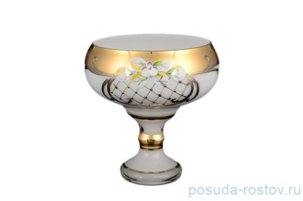 Ваза для конфет 13 см н/н &quot;Лепка белая&quot; S-A / 096741