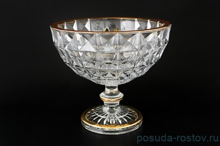 Ваза для фруктов 28 см н/н &quot;Диаманд /С золотом&quot; / 120133