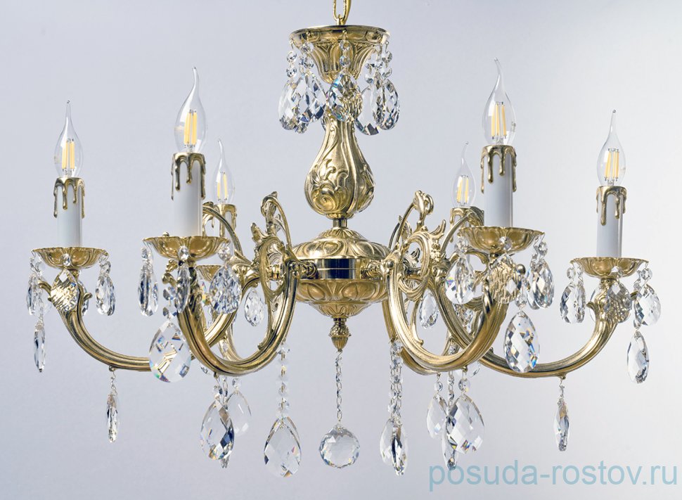 Люстра 6 рожковая платина "Royal Bohemia" / 122495 Люстра 6 рожковая платина "Royal Bohemia" / 122495