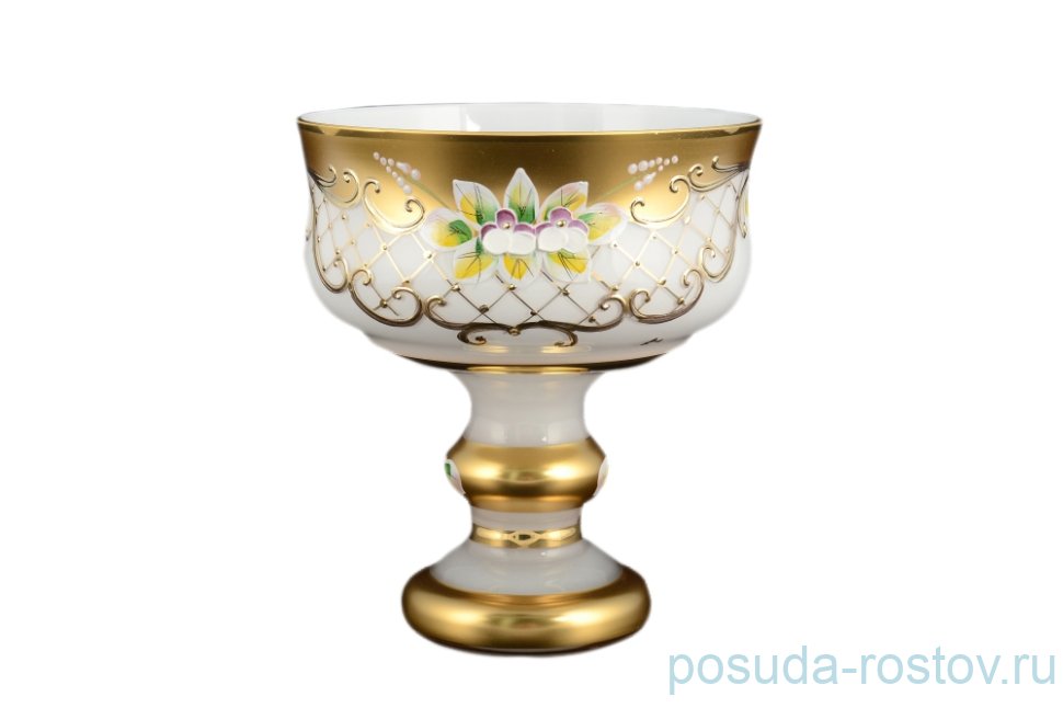 Ваза для конфет 15 см н/н "Лепка белая" B-L / 095149