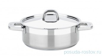 Кастрюля 24 см с крышкой низкая &quot;BRA /Advance&quot; / 154878
