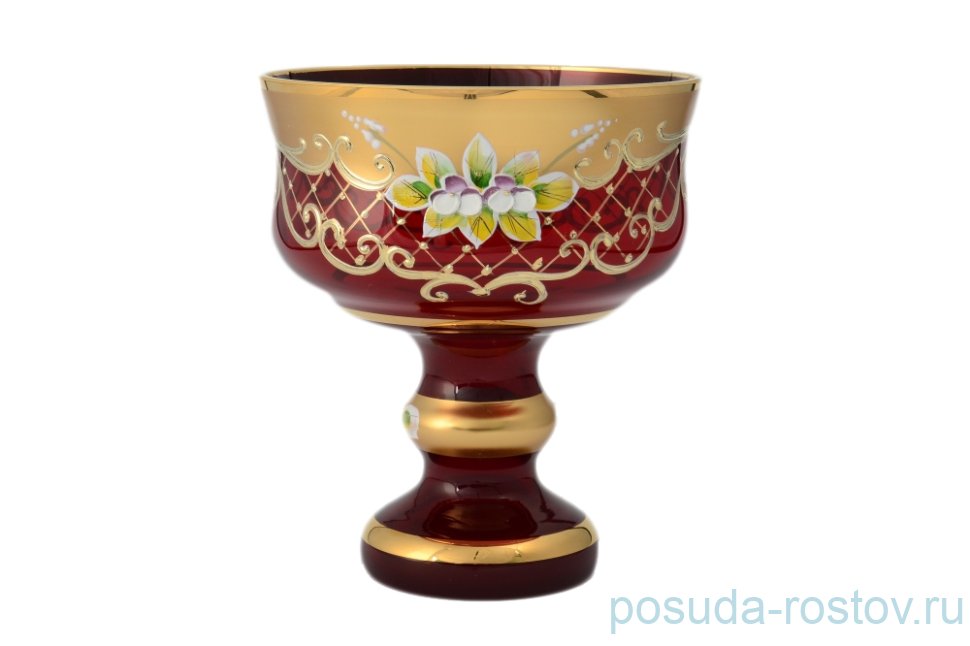 Ваза для конфет 15 см н/н "Лепка красная /6888" B-L / 095150 Ваза для конфет 15 см н/н "Лепка красная /6888" B-L / 095150