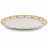 Блюдо 36 см овальное &quot;Констанц /Цветы /золото&quot; крем  / 253155