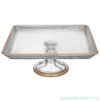 Блюдо 24 x 24 x 10 см квадратное н/н &quot;Prestij&quot; / 292546