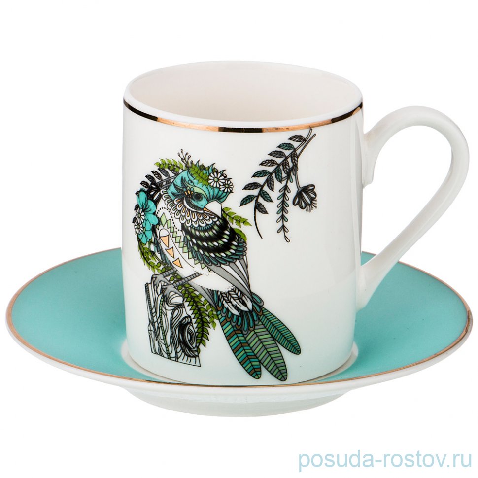 Кофейная пара 100 мл 1шт "голубка" / 200236