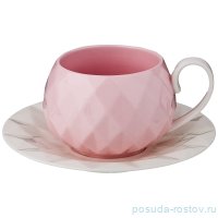 Чайная пара 200 мл 1 шт &quot;Розовая&quot; / 190677