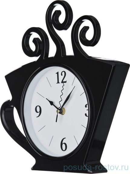 Часы настенные 26 х 30 см кварцевые черные &quot;chef kitchen&quot; / 187940