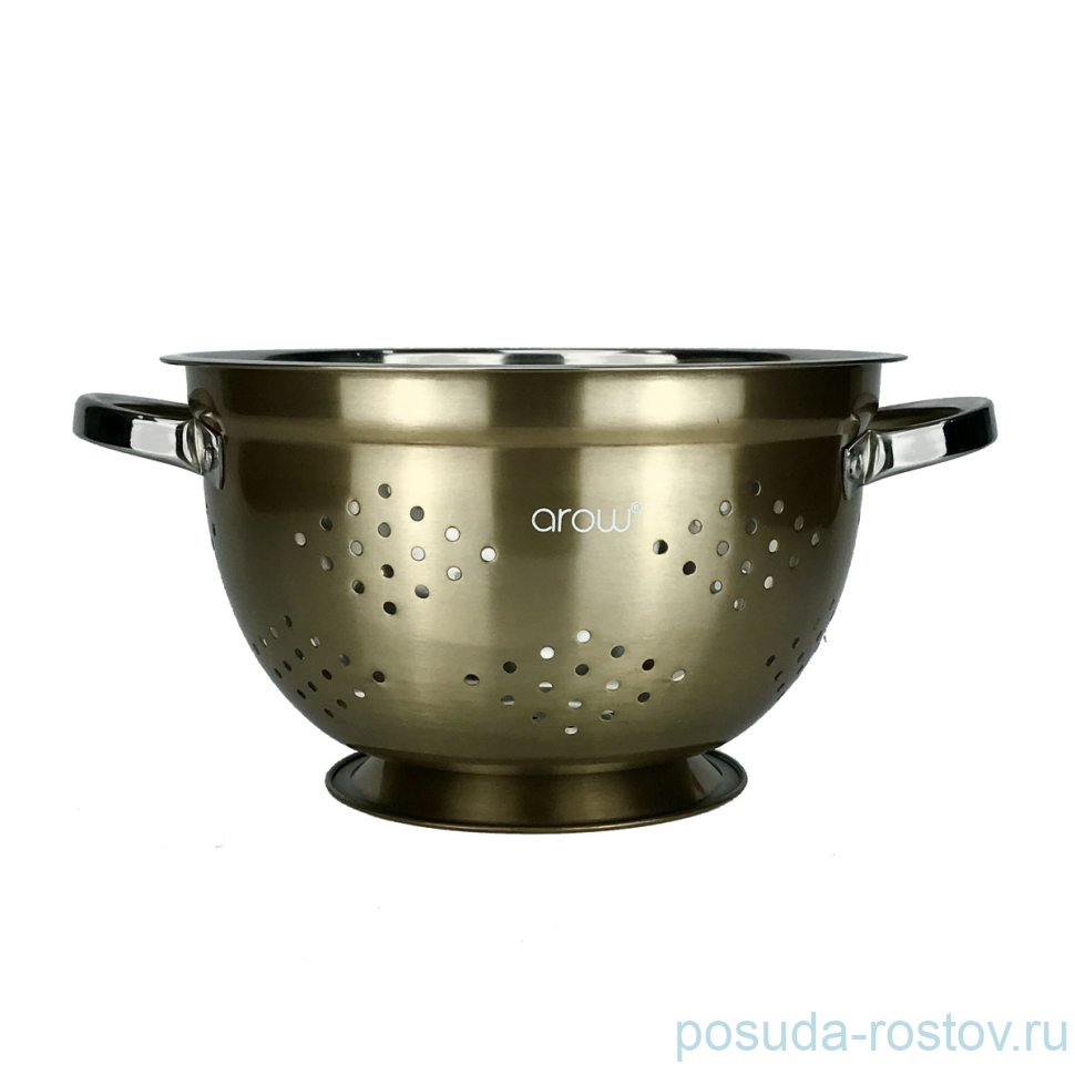 Дуршлаг 26 см с ручками золотой "Бариса" / 247058