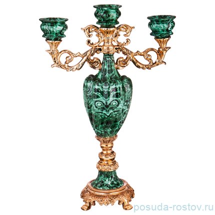 Подсвечник 32 х 12 см h-49 см 3-х рожковый / 199957