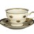 Набор чайных пар 220 мл 6 шт  Bohemia Porcelan Moritz Zdekauer 1810 s.r.o. "Анжелика /Маленькие золотые розочки /СК" / 066512